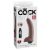 9" Squirting Cock with Balls Brown