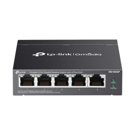 TP-Link Switch  PoE - DS105GP (5port 1Gbps; 4x at PoE+ port; 65W)