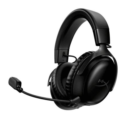 HyperX Fejhallgató - Cloud III Wireless (Vezeték nélküli, USB, fekete/fekete)