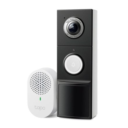 TP-Link Vezeték nélküli IP video kaputelefon szett - Tapo D235 (5MP, 180°; IP66, SD, audio; H.264; 10000mAh akku)