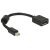DeLock Adapter mini Displayport 1.2 male > Displayport female 4K Black