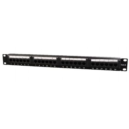 Gembird 24-port Patch Panel 1U Black