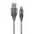 Gembird CC-USB2B-AMCM-1M-WB2 Premium cotton braided Type-C USB charging and data cable 1m Space grey/White