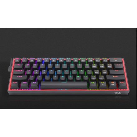 Redragon Fizz Pro black, wired&2.4G&BT Mechanical Keyboard, RGB, brown switch Black HU