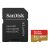 Sandisk 64GB microSDXC Class 10 U3 V30 A2 Extreme + adapterrel