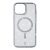 Cellularline Sparkle Mag Back Cover with Magsafe Support for Apple iPhone 15, Clear