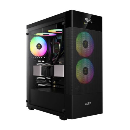 Gamdias Aura GC5 Elite ARGB Tempered Glass Black