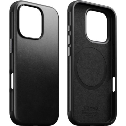 Nomad Modern Leather Horween iPhone 16 Pro case Black