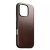Nomad Modern Leather Horween iPhone 16 Pro case Rustic Brown