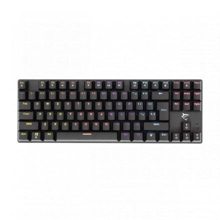 WHITE SHARK COMMANDOS mechanikus (red switch) gamer billentyűzet (angol), fekete