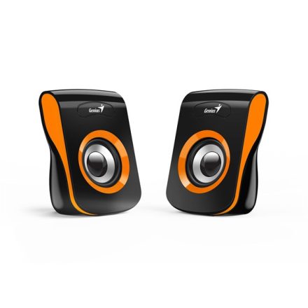 GENIUS 2.0 Hangszóró SP-Q180 3.5mm Jack+ USB 6 Watt Fekete/Narancs