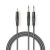 Nedis COTH23200GY30 félprofi audio kábel, 3,5mm sztero jack dugó - 2 x 6,35mm mono jack dugó, 3m, rugalmas