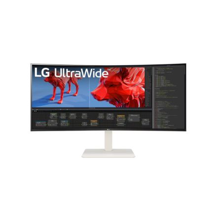 LG ívelt 144Hz monitor 38" 38WR85QC,3840x1600,21:9,450cd/m2,1ms,HDMIx2/Displayport/USBx4/USB-C/RJ45