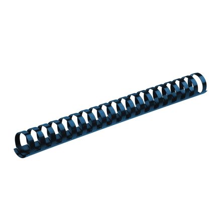 Spirál, műanyag, 8mm, 21-40lap, 100 db/doboz, Fellowes® kék