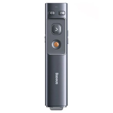 Baseus Orange Dot vezeték nélküli elemes prezenter és lézer mutató, szürke