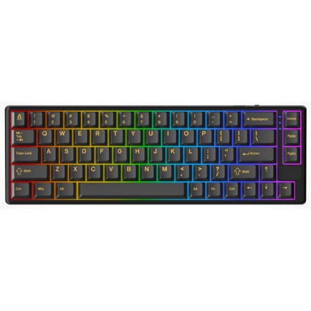 AVAX GM01 PRO 65% RGB tri-mode mechanikus billentyűzet Gateron barna switch, magyar kiosztás