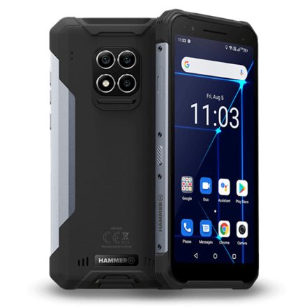 HAMMER Construction 6" LTE 6/128GB DualSIM okostelefon - ezüst - Használt, javított termék