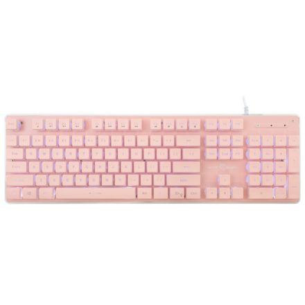 White Shark GK-003441P-US TACHI vezetékes membrán gamer billentyűzet - rózsaszín - US