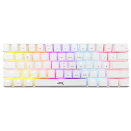 Baracuda BGK-03211W/R-US DOLPHIN-W - Mechanikus gamer billentyűzet piros kapcsolóval - Fehér - US