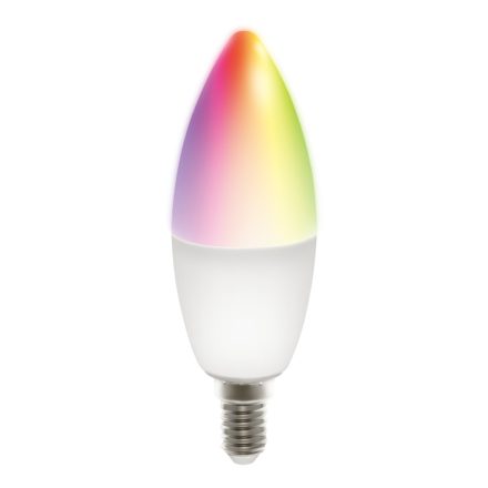 Deltaco SMART HOME SH-LE14RGB izzó LED, E14, gyertya, WIFI, 5W, színes+fehér, szabályozható