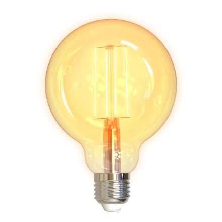 Deltaco SMART HOME SH-LFE27G95 izzó LED, E27, volfrám, WIFI, 5.5W, fehér, szabályozható
