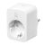 Deltaco SMART HOME SH-P01E16 aljzat energiafigyelővel, WIFI, 2.4GHZ, 16A, fehér