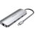 Vention USB-C -> HDMI/USB3.0x3/RJ45/SD/TF/PD (0,15m Szürke Aluminum Ötvözet), Dokkoló
