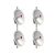 MikroTik, 30dBi - 5GHz Duplex parabola antenna precíziós felfogatással (mANT30 PA) 4 pack