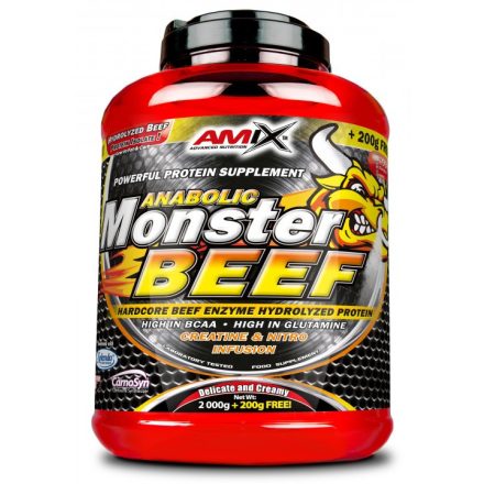 AMIX Nutrition - Anabolic Monster BEEF 90% Protein - 1000 g / 2200 g - 2200, Vanilla-Lime - Marhafehérje