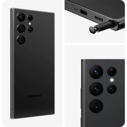 SAMSUNG Okostelefon Galaxy S22 Ultra (SM-S908/DS Phantom Black/S22 Ultra DualSIM/128GB)