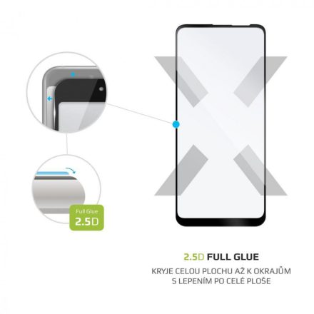 FIXED Üvegfólia Képernyővédő Full-Cover Samsung Galaxy A11, full screen bonding, Fekete