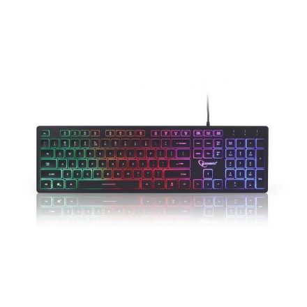 Gembird KB-UML-01 Rainbow Keyboard Black US