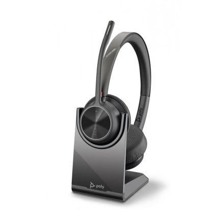 Poly Plantronics Voyager 4320 UC Stereo with Charge Stand Wireless headset Black