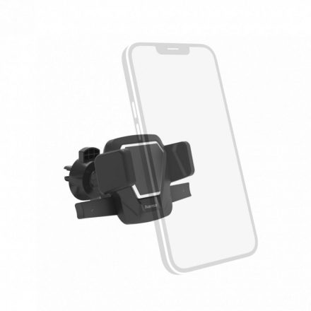 Hama Easy Snap Car Mobile Phone Holder for Grating, 360-degree Rotation Universal Black