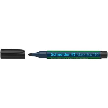 Tábla- és flipchart marker utántölthető 1-3mm, kúpos Schneider Maxx Eco 110 fekete