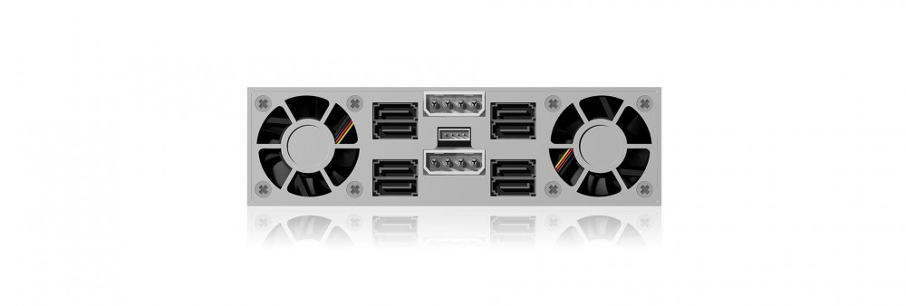 Raidsonic Icybox IB-2222SSK 4x 2.5" Dual Channel SAS / SATA backplane for a 5,25" standard drive bay with a lockable trays