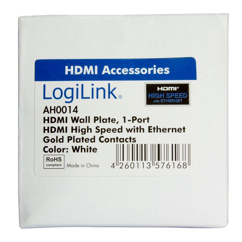 Logilink HDMI Wall Plate with 1x HDMI female