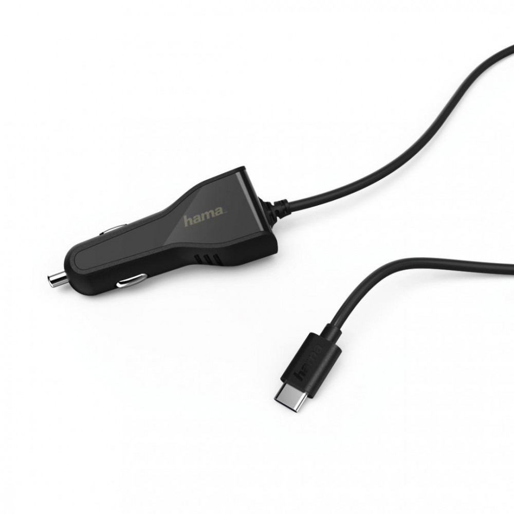 Hama Autós töltő USB Type-C 3A Black