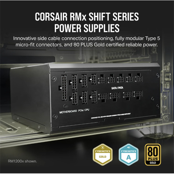Corsair 1200W 80+ Gold RM1200x Shift