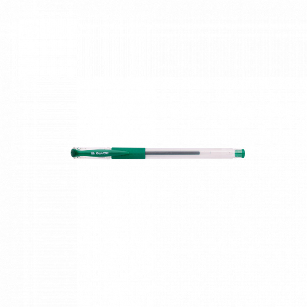 Zselés toll 0,5mm, kupakos GEL-Ico, írásszín zöld