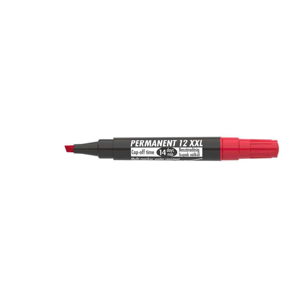 Alkoholos marker 1-4mm, vágott Ico 12XXL piros 