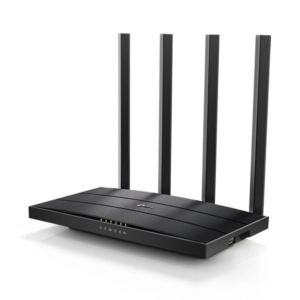 TP-LINK Wireless Router Dual Band AC1200 1xWAN(1000Mbps) + 4xLAN(1000Mbps) + 1xUSB, Archer C6U