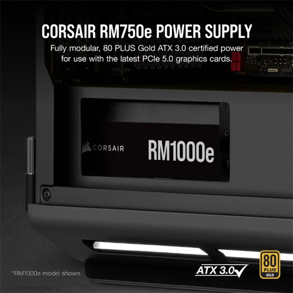 Corsair 750W 80+GOLD RM750e FM ATX3.0