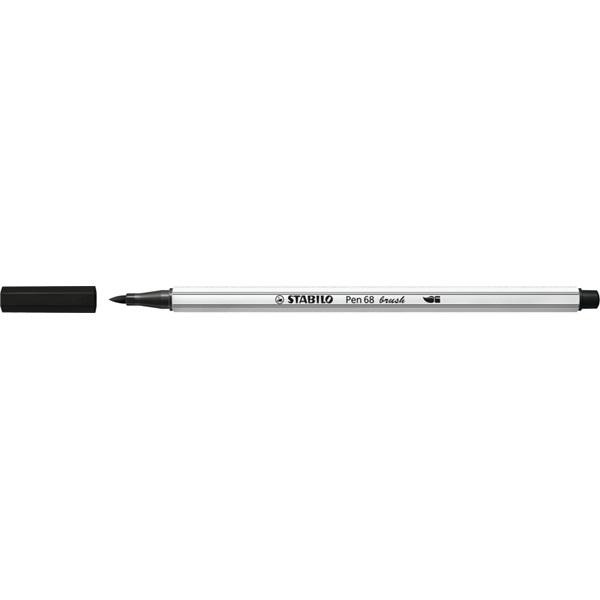 Ecsetirón, STABILO &#039;Pen 68 brush&#039;, fekete