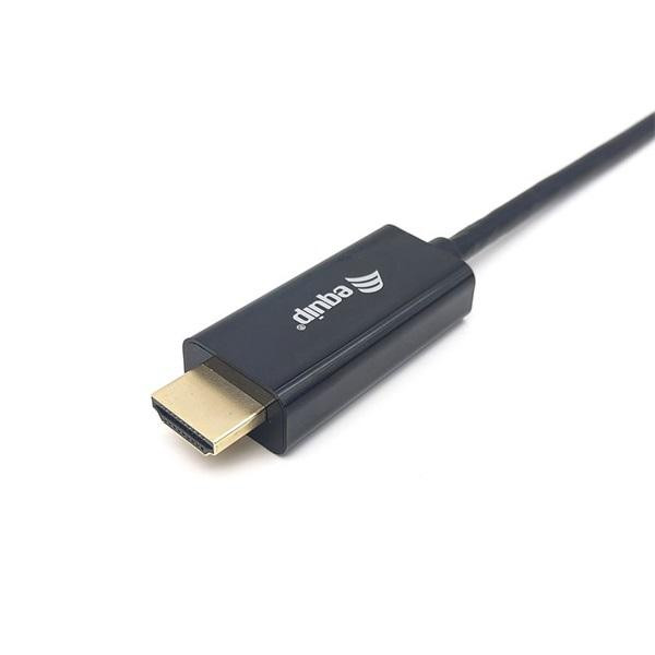Equip Kábel - 133412 (USB-C to HDMI, apa/apa, 4K/30Hz, műanyag burkolat, 2m)