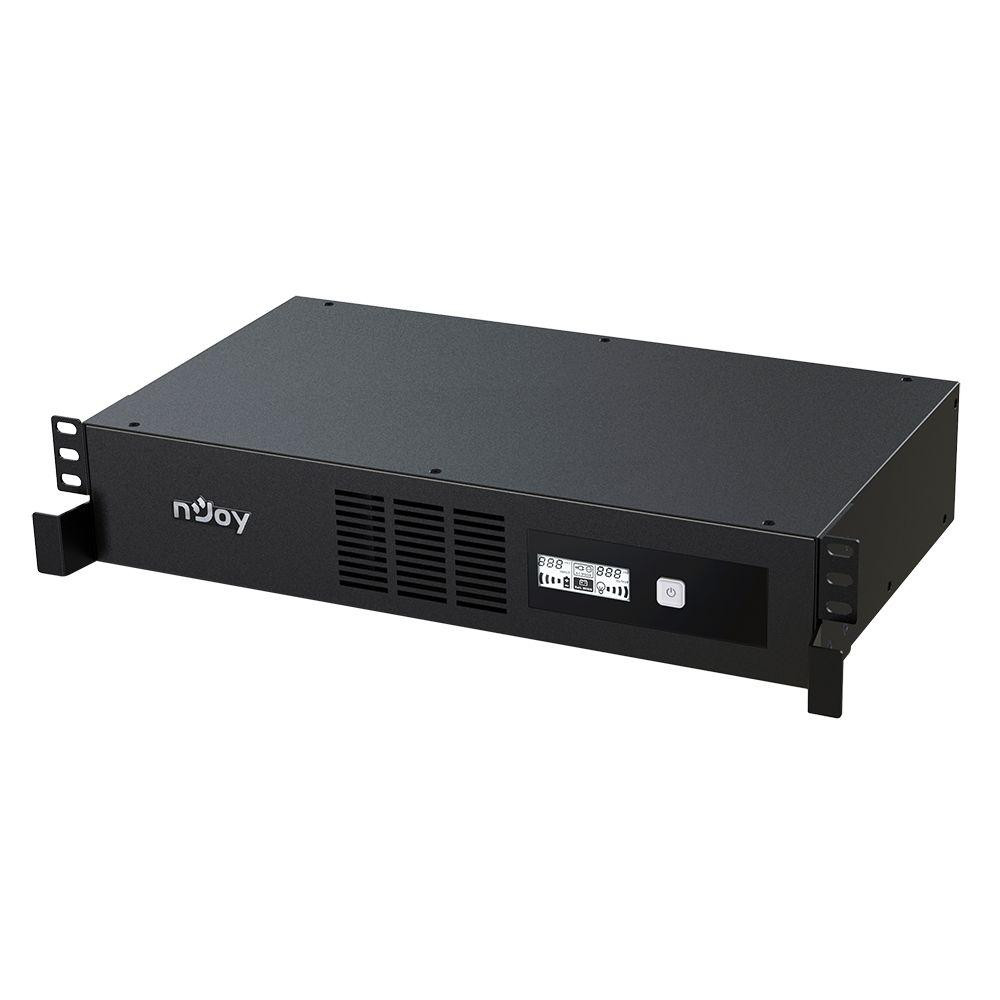 NJOY Szünetmentes 800VA - Code 800 (4 IEC C13, line-interaktív, USB menedzsment, szoftver, LCD kijelző, 2U rack)