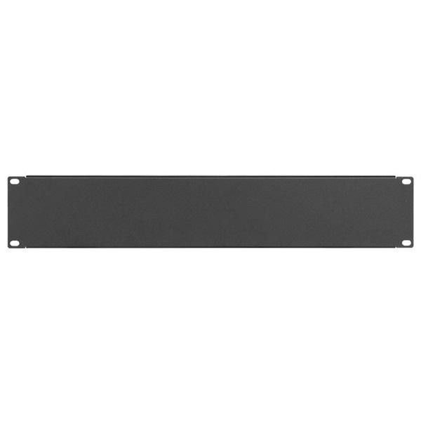 Stalflex rack szekrény takaró panel 2U 19", fekete (RP19-2U-B)